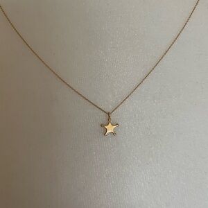 14k star necklace